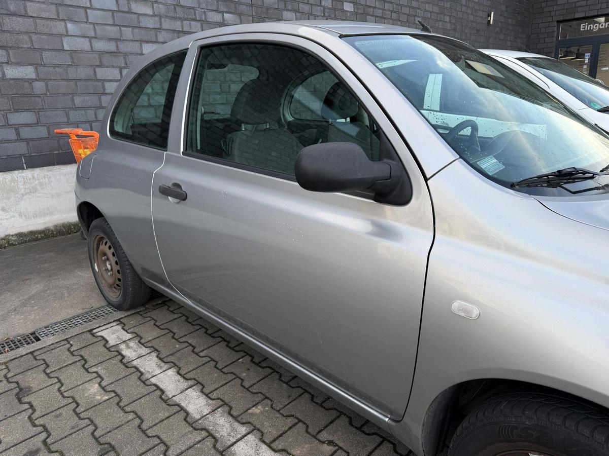 Nissan Micra K12 original T&uuml;r vorn rechts KY0 Sporty Silver 3T&uuml;rer Rohbau BJ06